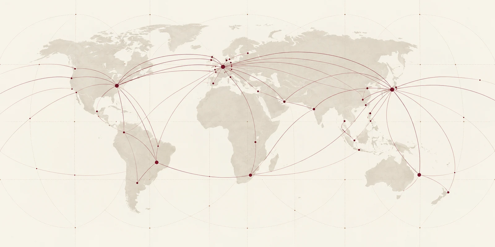 Illustrative global capital flow map