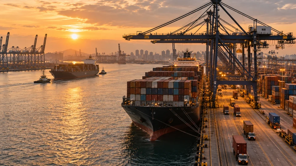 Global container port