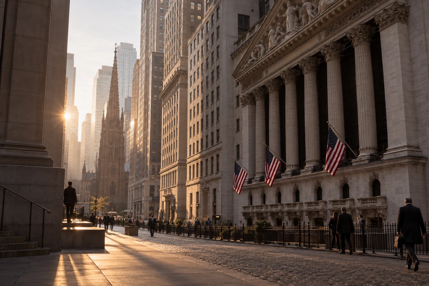Wall Street financial district