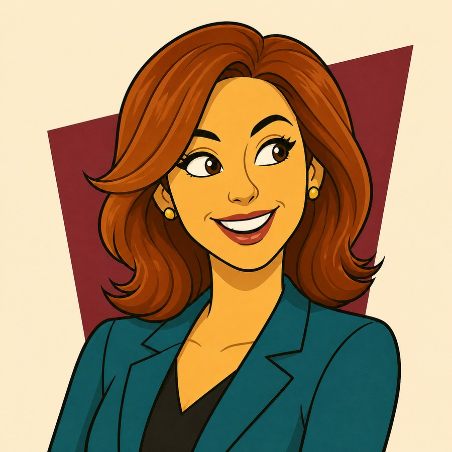 Cartoon portrait of Dannie Herzberg