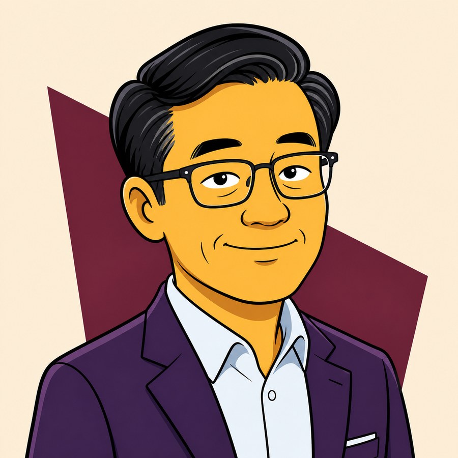 Cartoon portrait of Fangwei Jiang